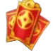 Fortune Tiger Envelopes Vermelhos Com Moeda Dourada