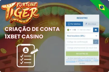 1xBet Criação de Conta e Login