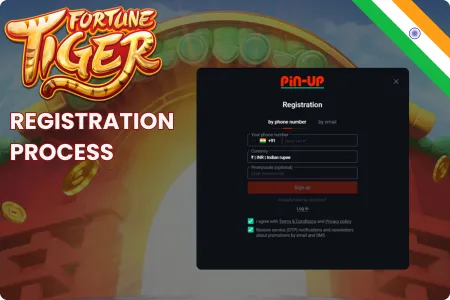 Fortune Tiger Registration Steps