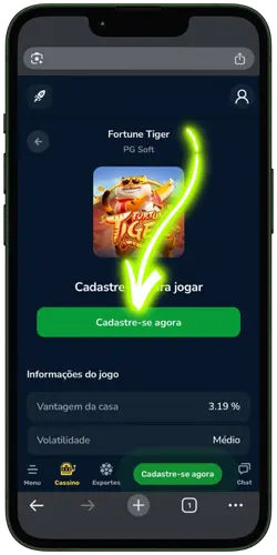 Fortune Tiger Formulário De Cadastro Preenchido